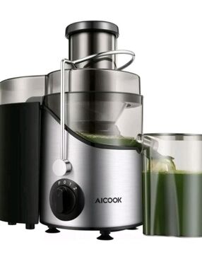 NEW Stainless Steel AICOOK Fruit and Vegetable Juicer